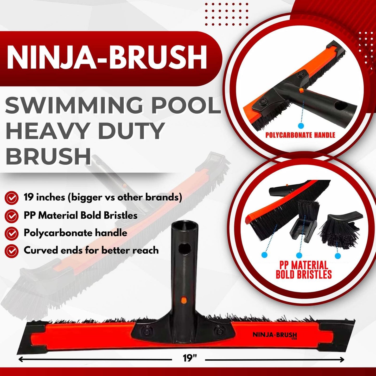 Ninja Pool Floor/Wall Brush