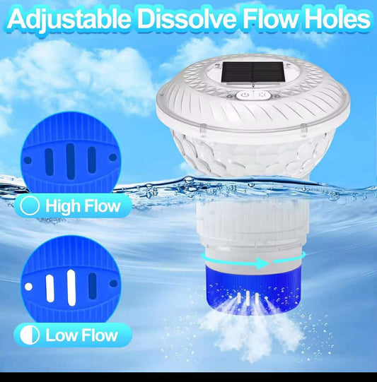 Solar Pool Floater with LED Lights