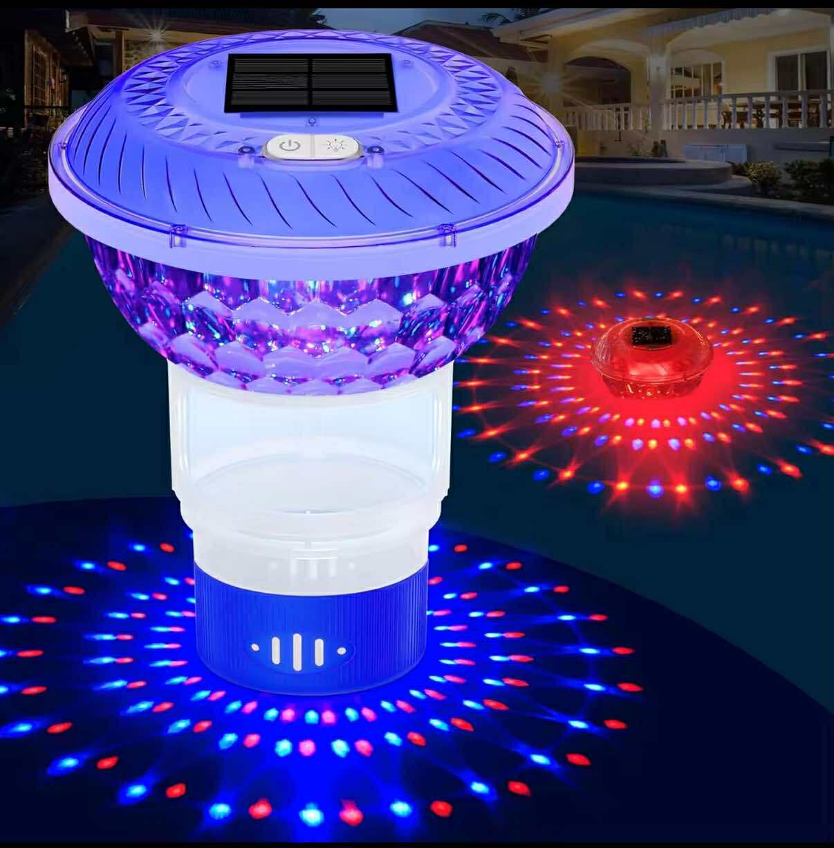 Solar Pool Floater with LED Lights