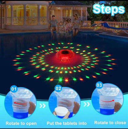 Solar Pool Floater with LED Lights